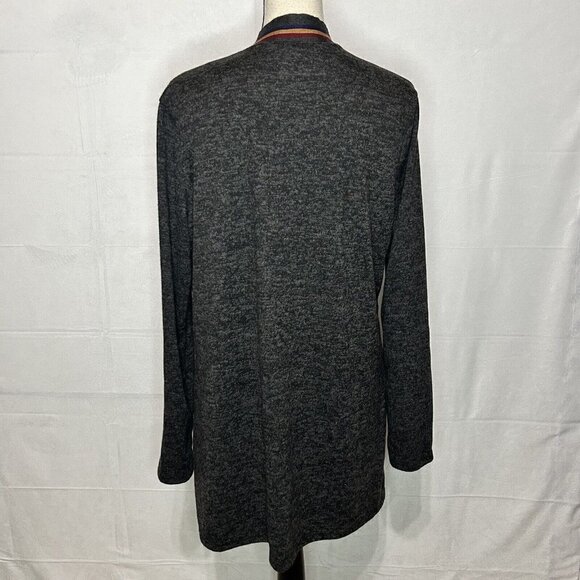 Acting Pro Cardigan Womens Gray Knit Lounge Athleisure Long USA Sz XL - Picture 8 of 9